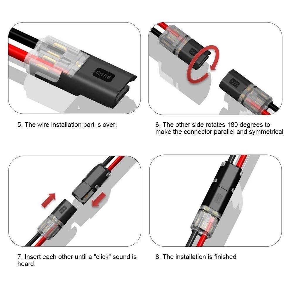 2 Pin Cable Connector (Pack of 5)