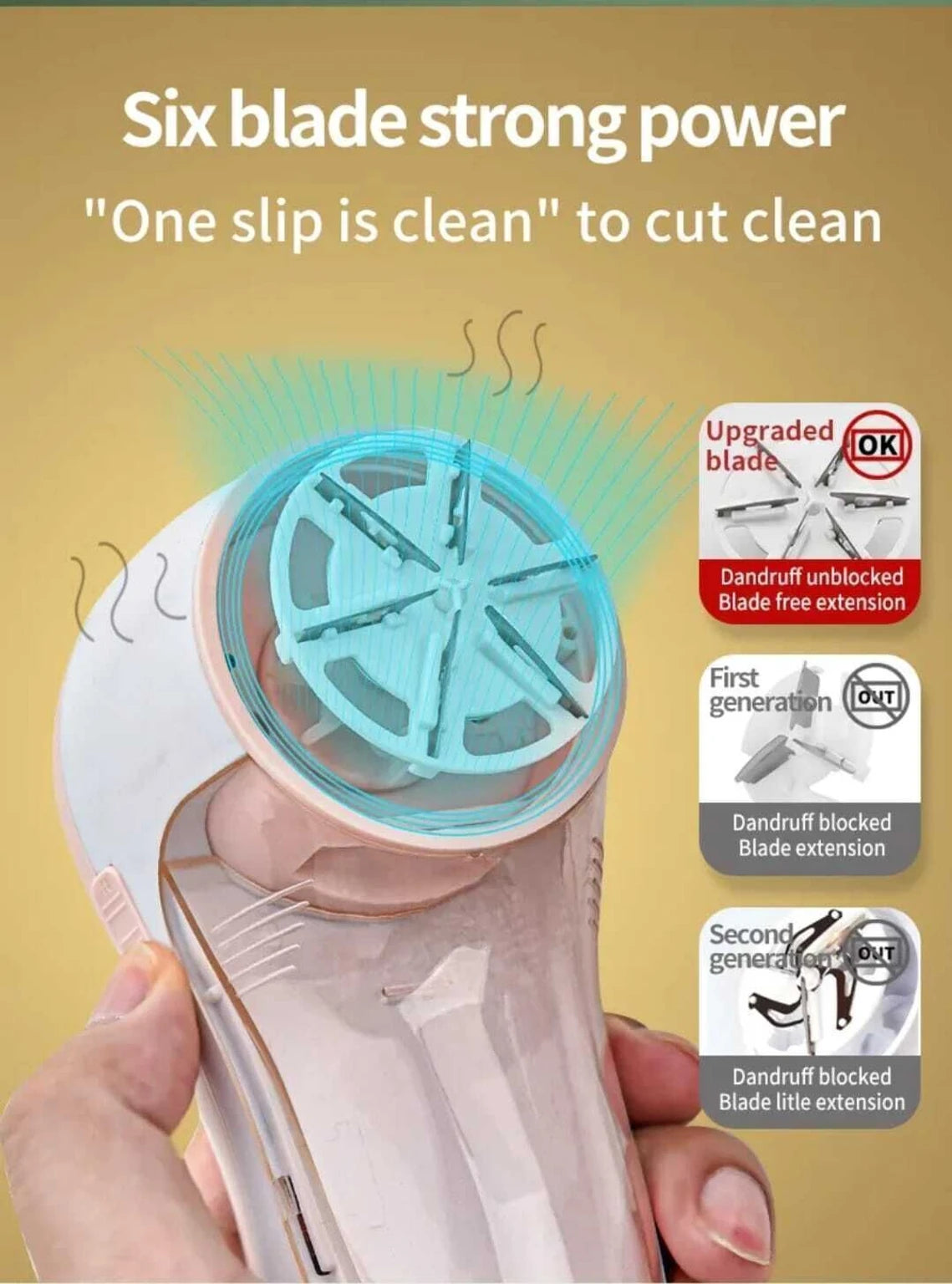 Electric Lint Remover & Fabric Shaver — USB Rechargeable