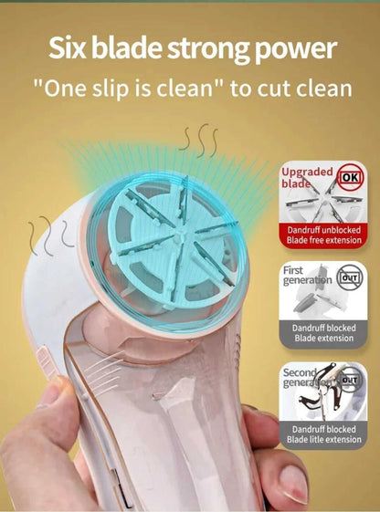 Electric Lint Remover & Fabric Shaver — USB Rechargeable